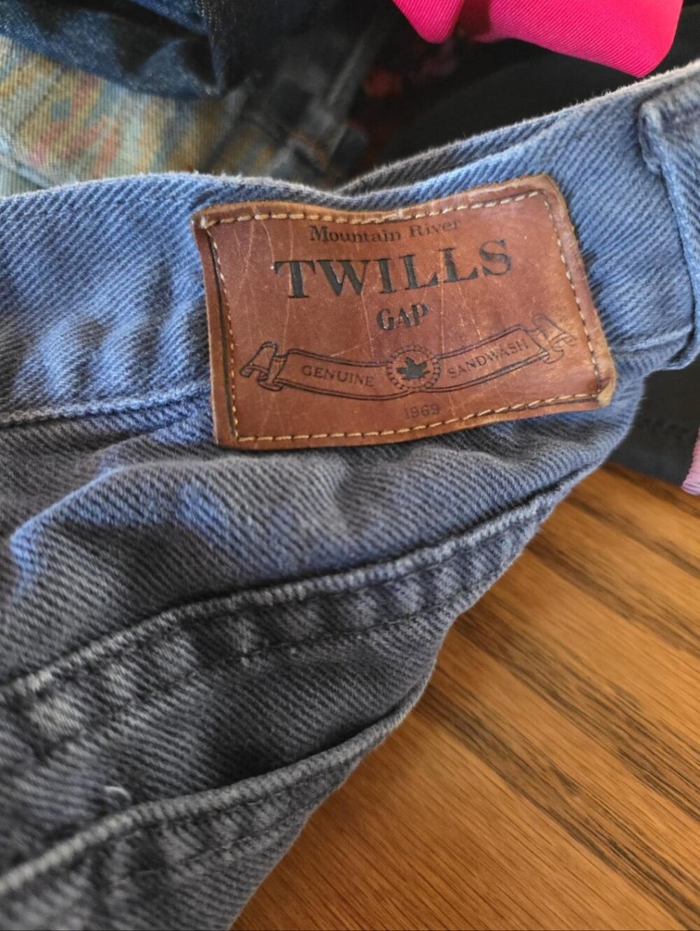 Vintage GAP Mountain River Twills USA Blue High Rise Straight Leg Jeans 27 - Picture 5 of 7